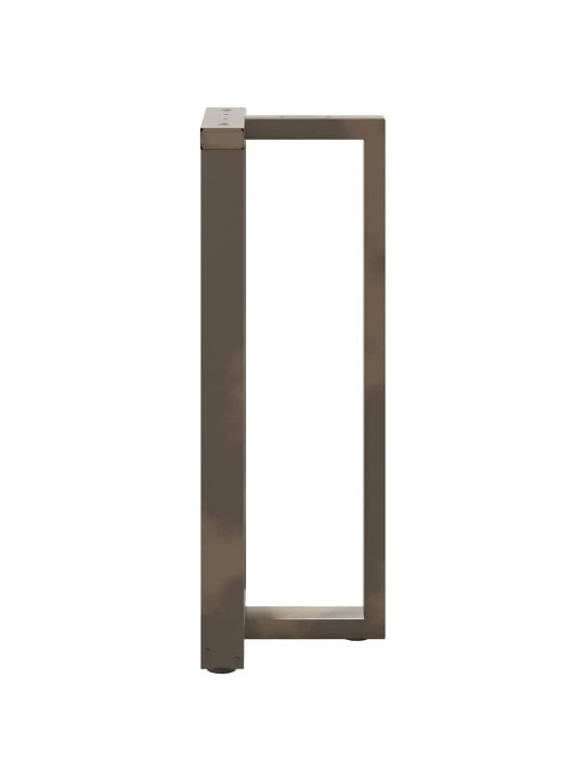 Baaripöydän jalat t-muotoiset 2 kpl musta 40x35x(100-101) cm teräs