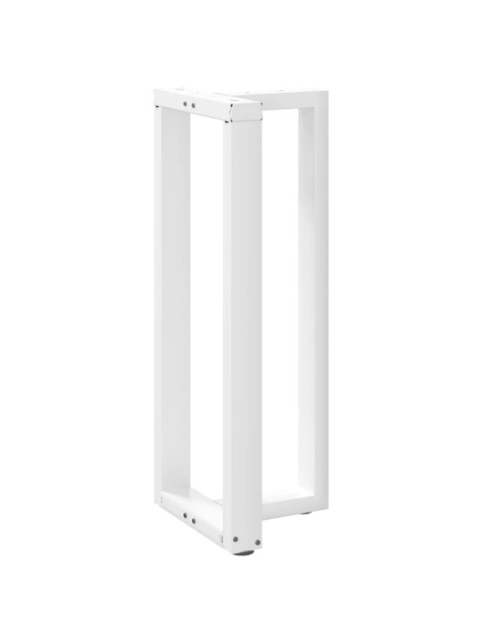 Baaripöydän jalat t-muotoiset 2 kpl valkoinen 50x35x(100-101) cm teräs
