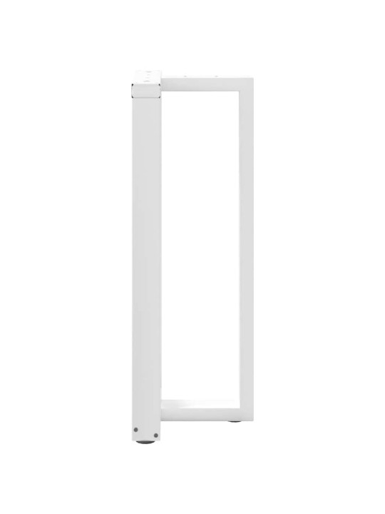 Baaripöydän jalat t-muotoiset 2 kpl valkoinen 50x35x(100-101) cm teräs