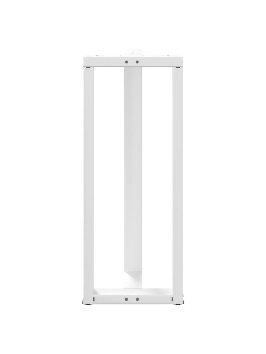 Baaripöydän jalat t-muotoiset 2 kpl valkoinen 50x35x(100-101) cm teräs