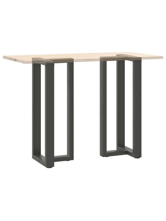 Baaripöydän jalat t-muotoiset 2 kpl antrasiitti 50x35x(100-101) cm teräs