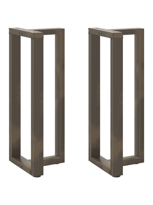 Baaripöydän jalat t-muotoiset 2 kpl musta 50x35x(100-101) cm teräs