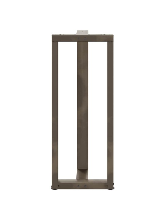 Baaripöydän jalat t-muotoiset 2 kpl musta 50x35x(100-101) cm teräs