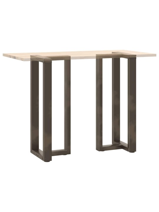 Baaripöydän jalat t-muotoiset 2 kpl musta 50x35x(100-101) cm teräs