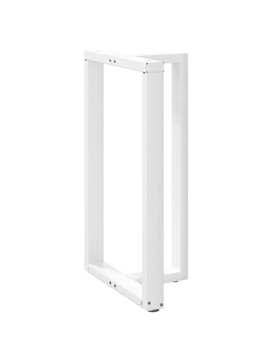 Baaripöydän jalat t-muotoiset 2 kpl valkoinen 60x35x(100-101) cm teräs