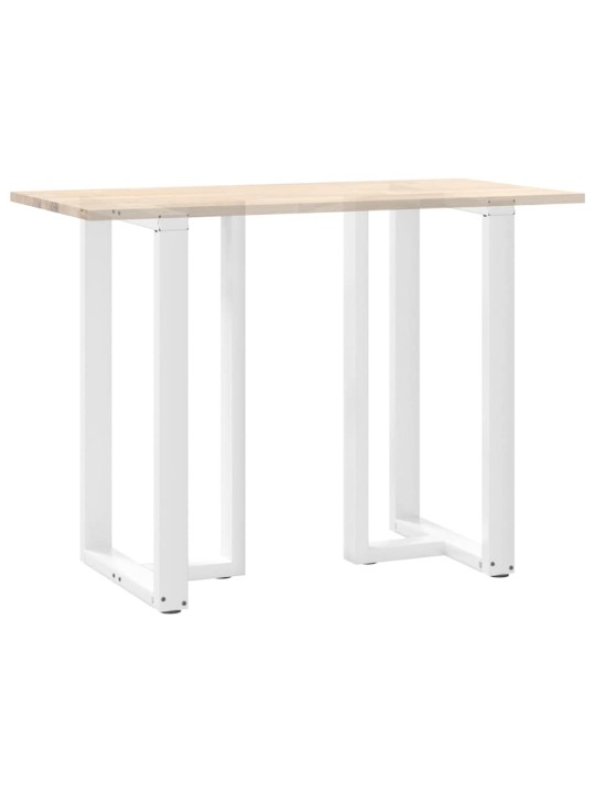 Baaripöydän jalat t-muotoiset 2 kpl valkoinen 60x35x(100-101) cm teräs