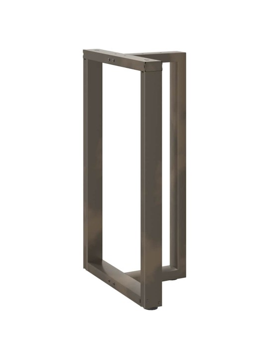 Baaripöydän jalat t-muotoiset 2 kpl musta 60x35x(100-101) cm teräs