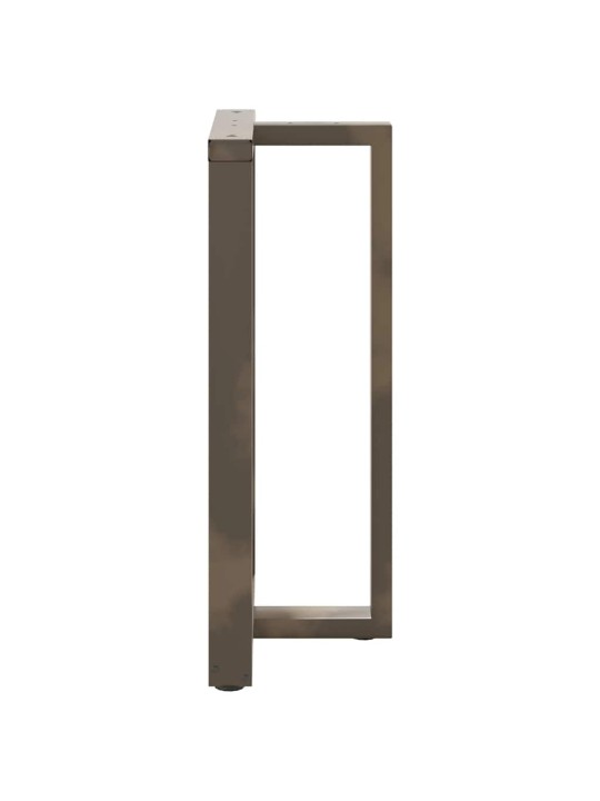 Baaripöydän jalat t-muotoiset 2 kpl musta 60x35x(100-101) cm teräs