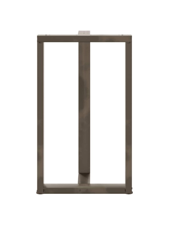 Baaripöydän jalat t-muotoiset 2 kpl musta 60x35x(100-101) cm teräs