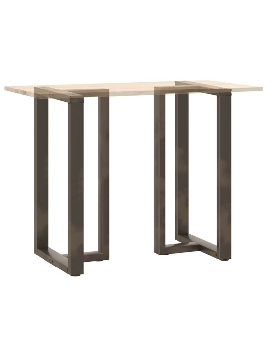 Baaripöydän jalat t-muotoiset 2 kpl musta 60x35x(100-101) cm teräs