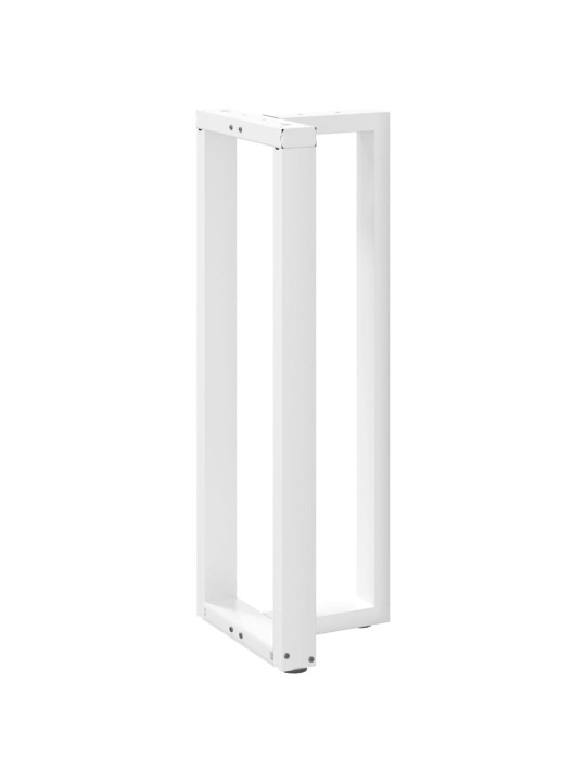 Baaripöydän jalat t-muotoiset 2 kpl valkoinen 40x35x(110-111) cm teräs