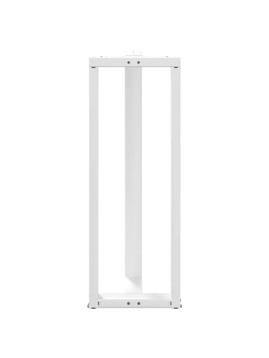Baaripöydän jalat t-muotoiset 2 kpl valkoinen 40x35x(110-111) cm teräs
