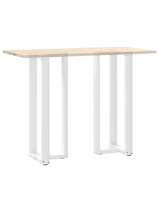 Baaripöydän jalat t-muotoiset 2 kpl valkoinen 40x35x(110-111) cm teräs