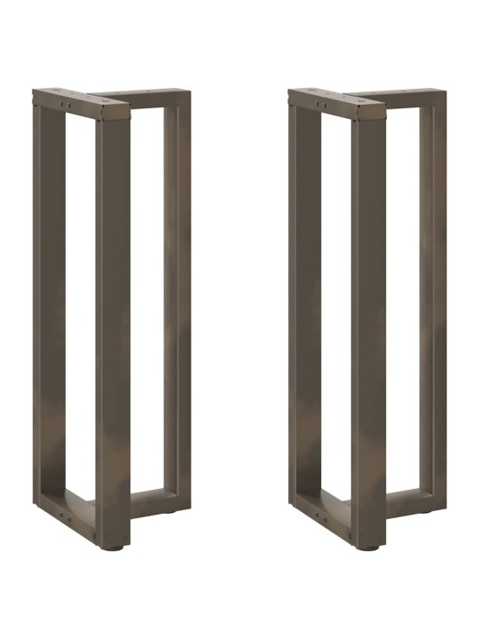 Baaripöydän jalat t-muotoiset 2 kpl musta 40x35x(110-111) cm teräs