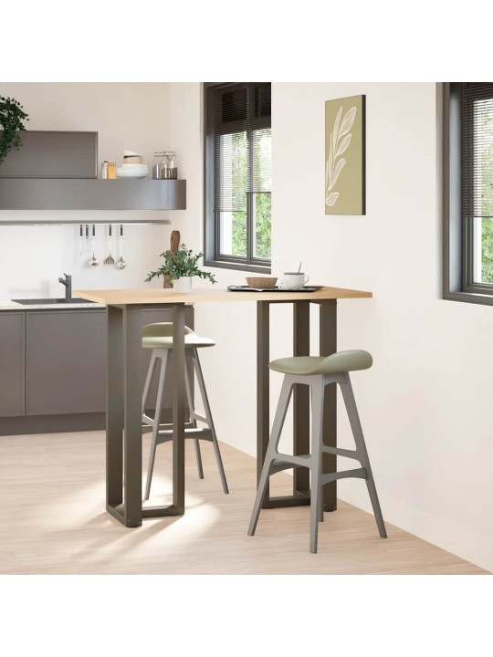 Baaripöydän jalat t-muotoiset 2 kpl musta 40x35x(110-111) cm teräs
