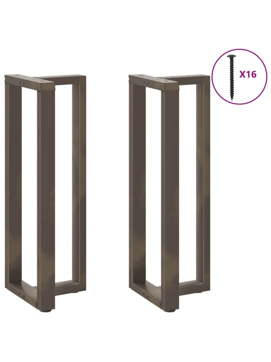 Baaripöydän jalat t-muotoiset 2 kpl musta 40x35x(110-111) cm teräs