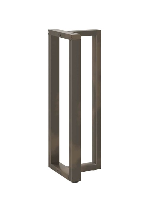 Baaripöydän jalat t-muotoiset 2 kpl musta 40x35x(110-111) cm teräs