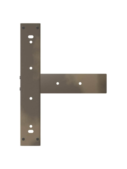 Baaripöydän jalat t-muotoiset 2 kpl musta 40x35x(110-111) cm teräs