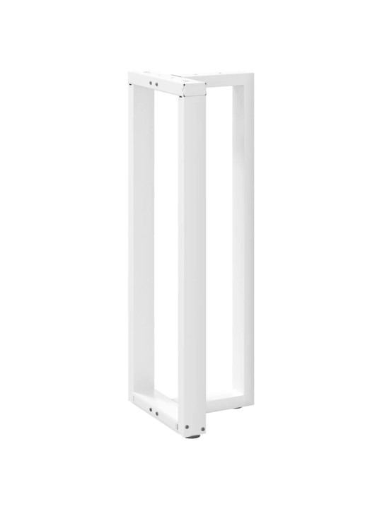 Baaripöydän jalat t-muotoiset 2 kpl valkoinen 50x35x(110-111) cm teräs