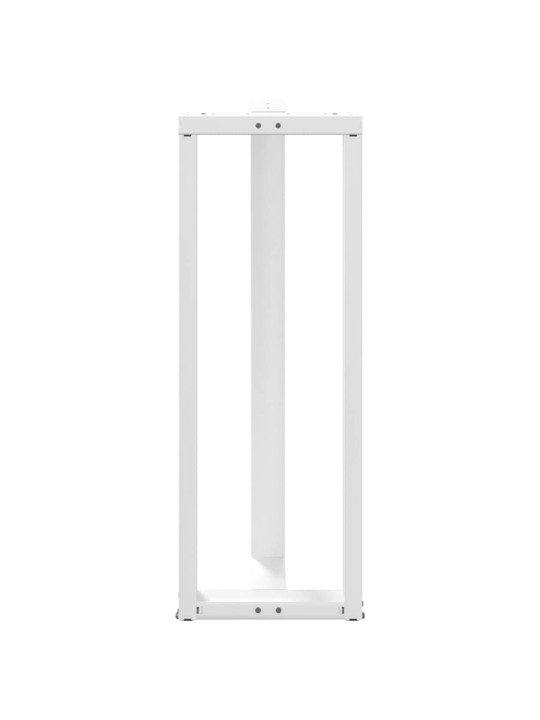 Baaripöydän jalat t-muotoiset 2 kpl valkoinen 50x35x(110-111) cm teräs