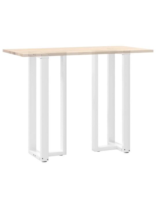 Baaripöydän jalat t-muotoiset 2 kpl valkoinen 50x35x(110-111) cm teräs
