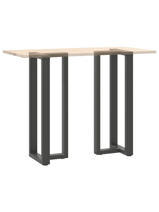 Baaripöydän jalat t-muotoiset 2 kpl antrasiitti 50x35x(110-111) cm teräs