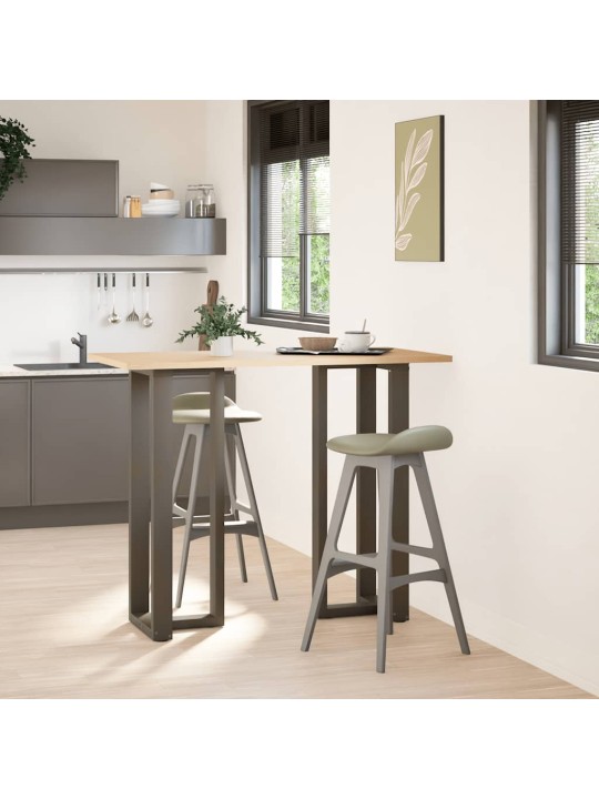 Baaripöydän jalat t-muotoiset 2 kpl musta 50x35x(110-111) cm teräs