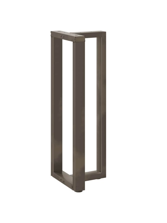 Baaripöydän jalat t-muotoiset 2 kpl musta 50x35x(110-111) cm teräs
