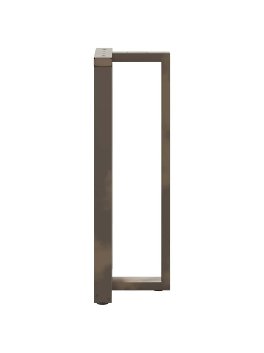 Baaripöydän jalat t-muotoiset 2 kpl musta 50x35x(110-111) cm teräs
