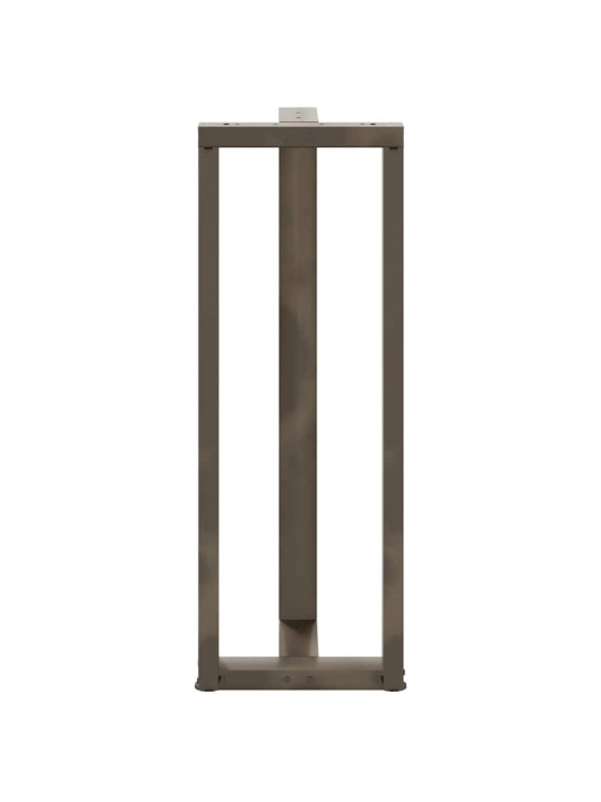 Baaripöydän jalat t-muotoiset 2 kpl musta 50x35x(110-111) cm teräs