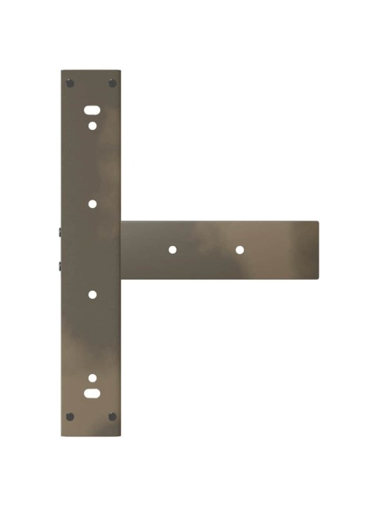 Baaripöydän jalat t-muotoiset 2 kpl musta 50x35x(110-111) cm teräs