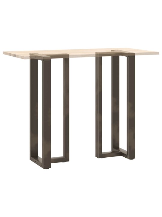 Baaripöydän jalat t-muotoiset 2 kpl musta 50x35x(110-111) cm teräs
