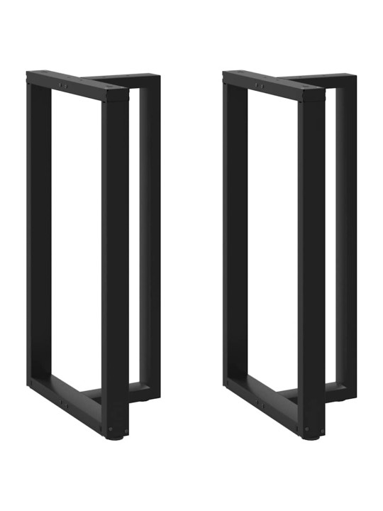 Baaripöydän jalat t-muotoiset 2 kpl musta 60x35x(110-111) cm teräs