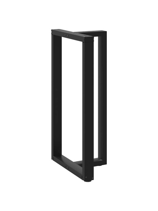 Baaripöydän jalat t-muotoiset 2 kpl musta 60x35x(110-111) cm teräs