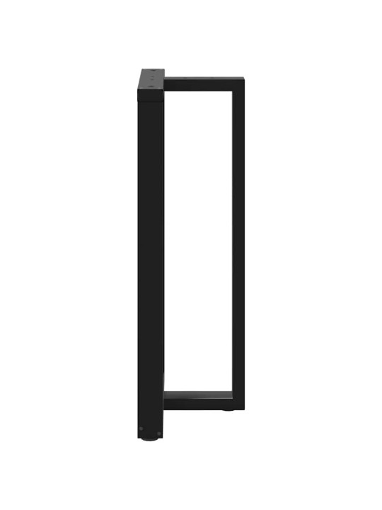 Baaripöydän jalat t-muotoiset 2 kpl musta 60x35x(110-111) cm teräs