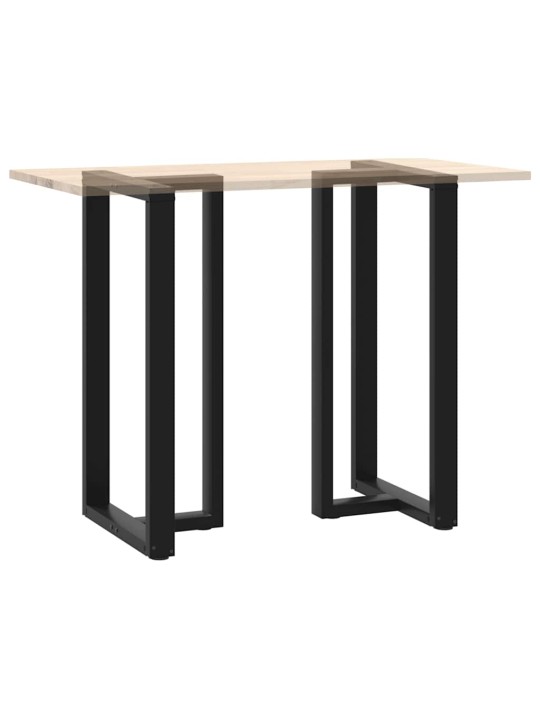 Baaripöydän jalat t-muotoiset 2 kpl musta 60x35x(110-111) cm teräs