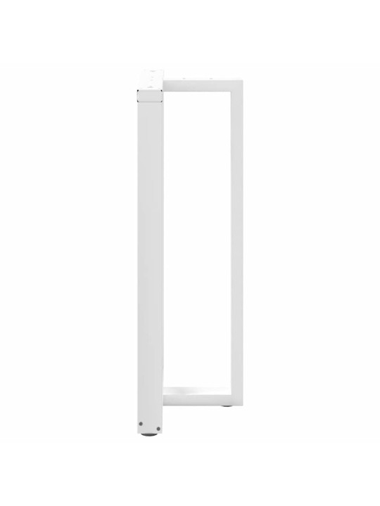Baaripöydän jalat t-muotoiset 2 kpl valkoinen 60x35x(110-111) cm teräs
