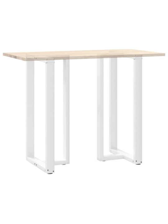 Baaripöydän jalat t-muotoiset 2 kpl valkoinen 60x35x(110-111) cm teräs