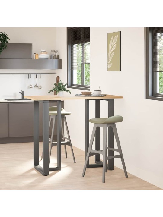 Baaripöydän jalat t-muotoiset 2 kpl antrasiitti 60x35x(110-111) cm teräs