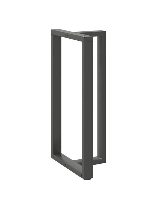 Baaripöydän jalat t-muotoiset 2 kpl antrasiitti 60x35x(110-111) cm teräs