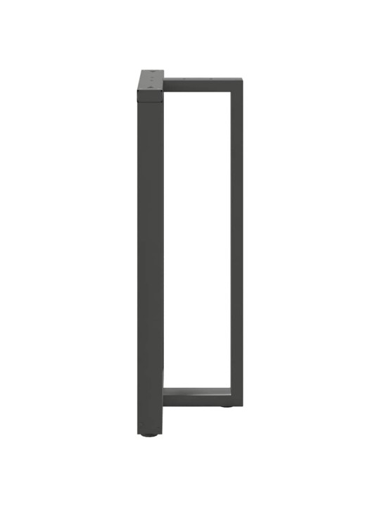 Baaripöydän jalat t-muotoiset 2 kpl antrasiitti 60x35x(110-111) cm teräs