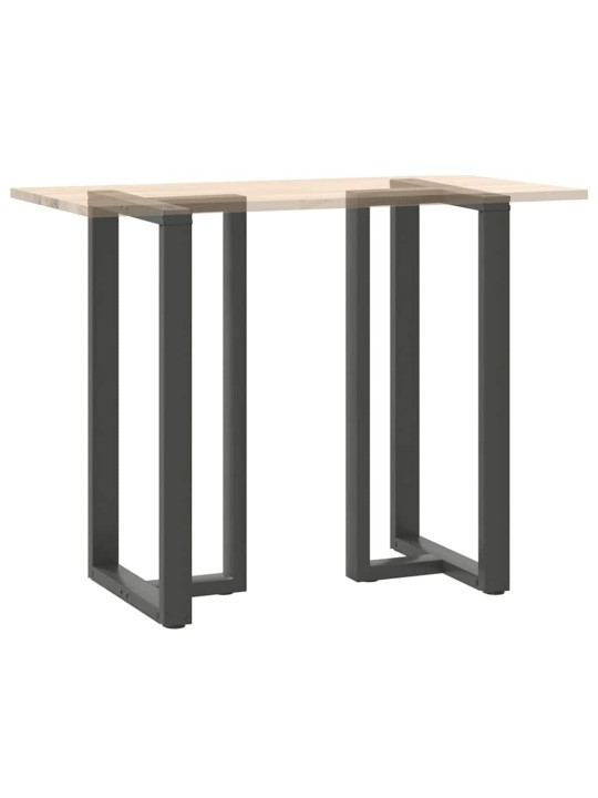 Baaripöydän jalat t-muotoiset 2 kpl antrasiitti 60x35x(110-111) cm teräs