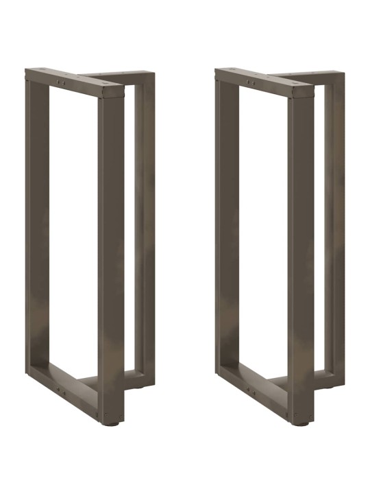 Baaripöydän jalat t-muotoiset 2 kpl musta 60x35x(110-111) cm teräs