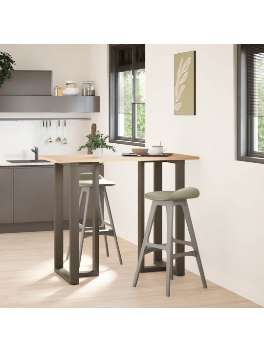 Baaripöydän jalat t-muotoiset 2 kpl musta 60x35x(110-111) cm teräs