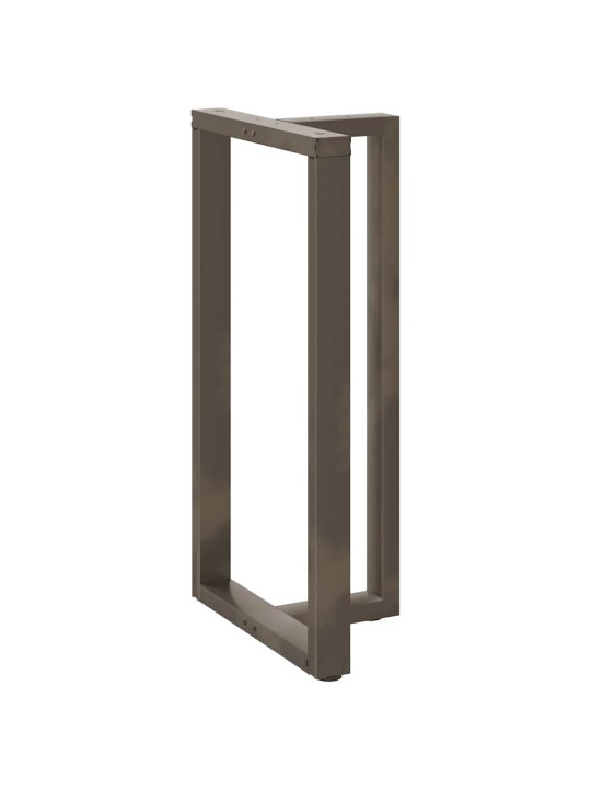 Baaripöydän jalat t-muotoiset 2 kpl musta 60x35x(110-111) cm teräs