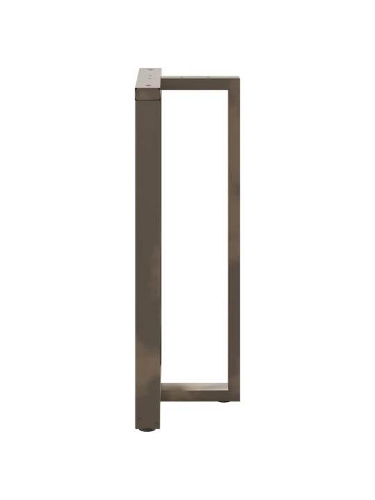 Baaripöydän jalat t-muotoiset 2 kpl musta 60x35x(110-111) cm teräs