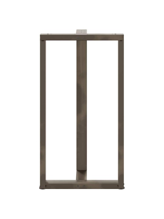 Baaripöydän jalat t-muotoiset 2 kpl musta 60x35x(110-111) cm teräs