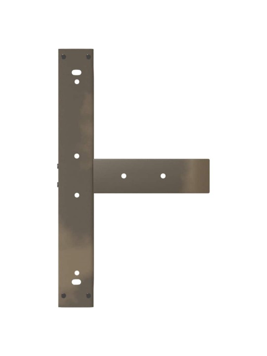Baaripöydän jalat t-muotoiset 2 kpl musta 60x35x(110-111) cm teräs