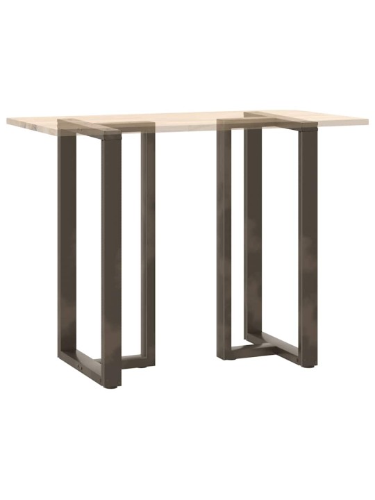 Baaripöydän jalat t-muotoiset 2 kpl musta 60x35x(110-111) cm teräs