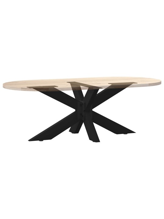 Sohvapöydän jalka hämähäkinmuotoinen musta 98x58x(42-43) cm teräs